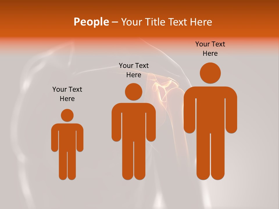 A Skeleton With A Highlighted Shoulder Powerpoint Presentation PowerPoint Template