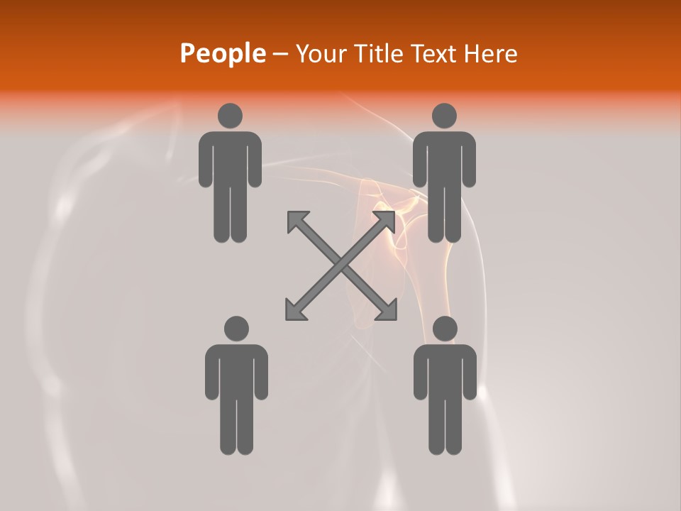 A Skeleton With A Highlighted Shoulder Powerpoint Presentation PowerPoint Template