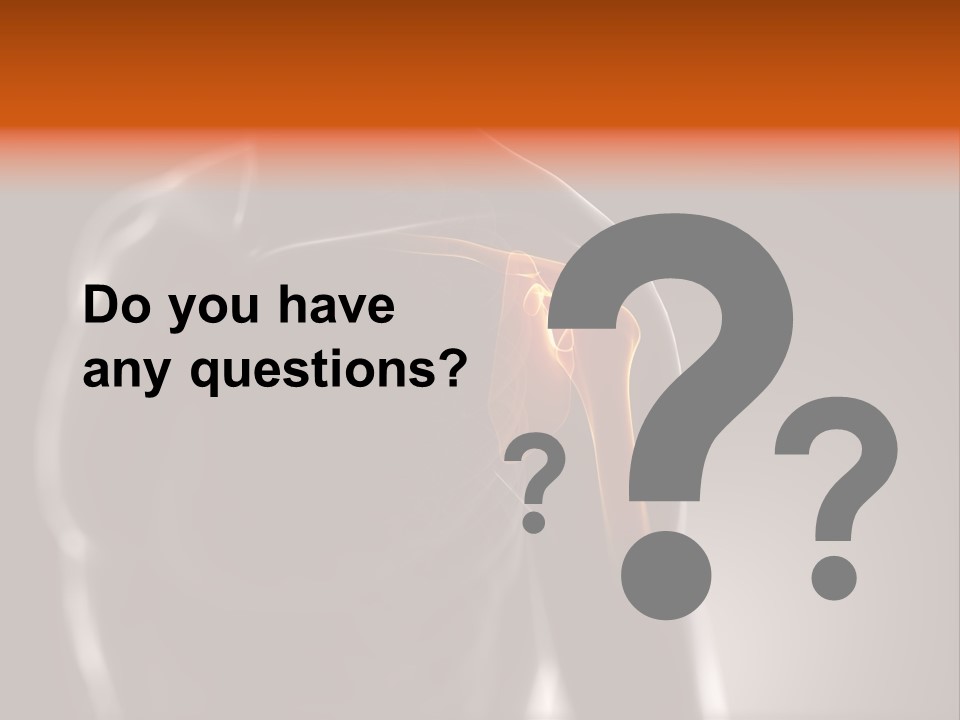 A Skeleton With A Highlighted Shoulder Powerpoint Presentation PowerPoint Template