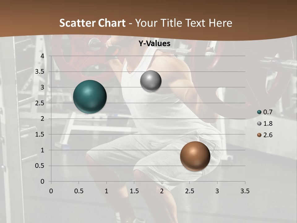 A Man Doing Squats With A Barbell In A Gym PowerPoint Template