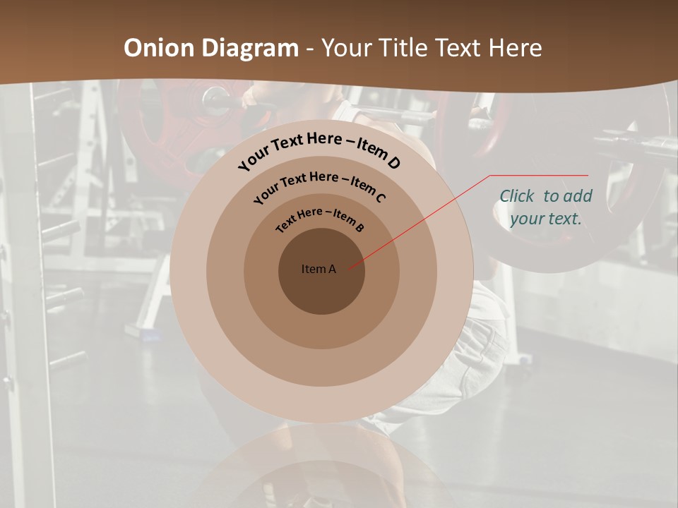 A Man Doing Squats With A Barbell In A Gym PowerPoint Template