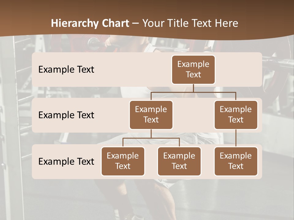 A Man Doing Squats With A Barbell In A Gym PowerPoint Template