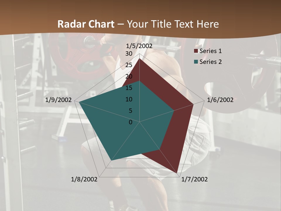 A Man Doing Squats With A Barbell In A Gym PowerPoint Template