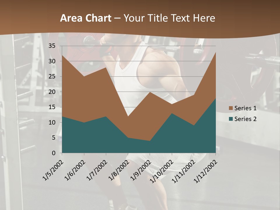 A Man Doing Squats With A Barbell In A Gym PowerPoint Template