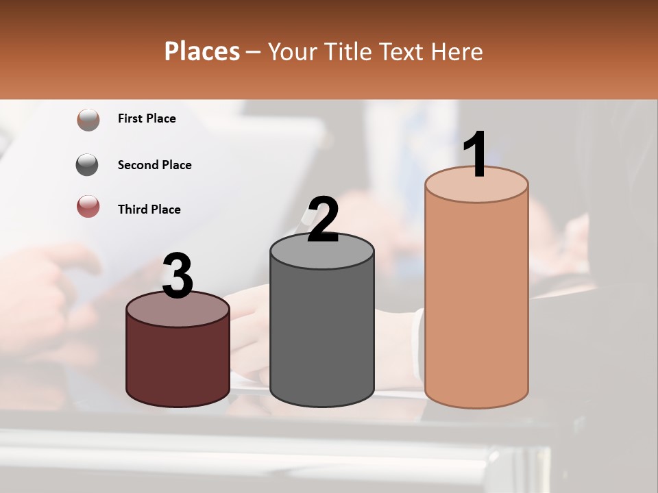 A Group Of People Writing On A Piece Of Paper PowerPoint Template