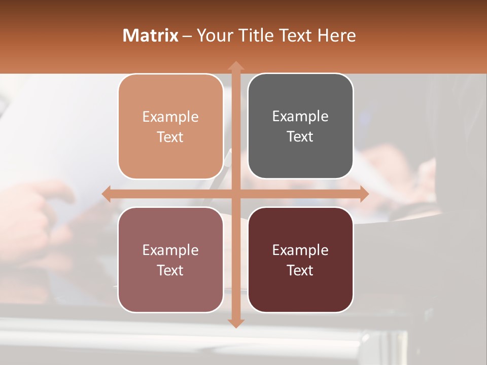 A Group Of People Writing On A Piece Of Paper PowerPoint Template