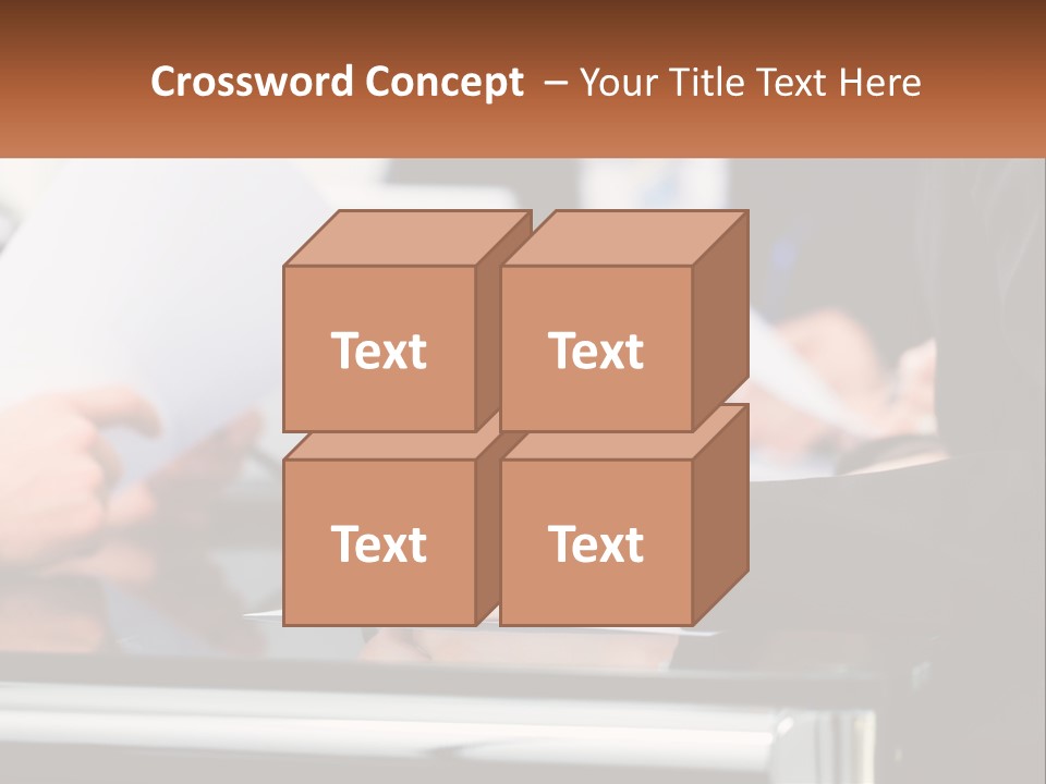 A Group Of People Writing On A Piece Of Paper PowerPoint Template