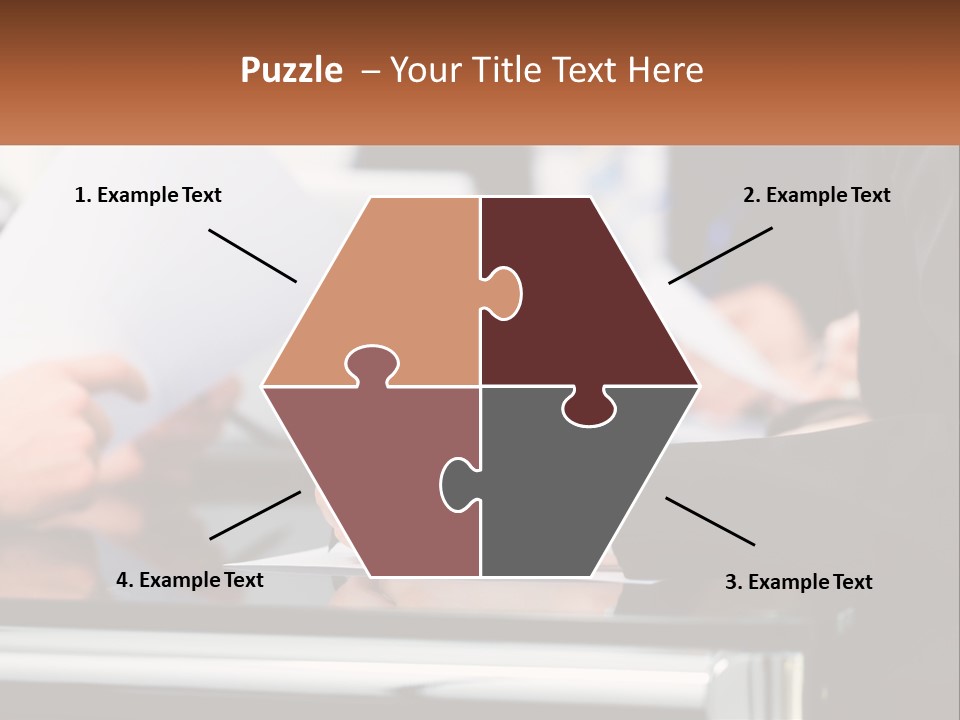 A Group Of People Writing On A Piece Of Paper PowerPoint Template