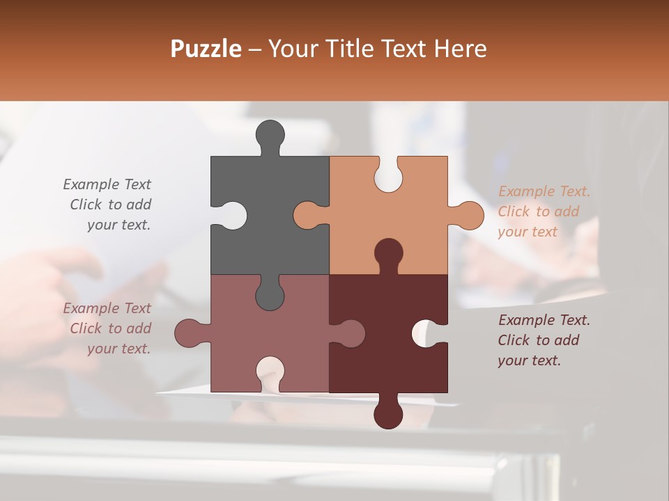 A Group Of People Writing On A Piece Of Paper PowerPoint Template