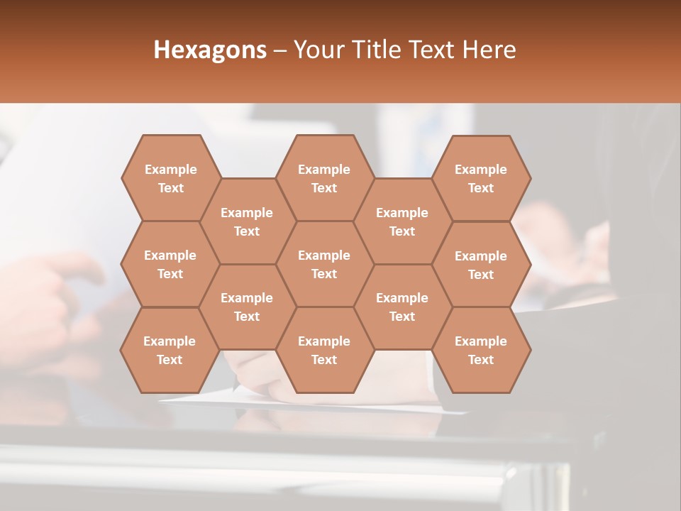 A Group Of People Writing On A Piece Of Paper PowerPoint Template