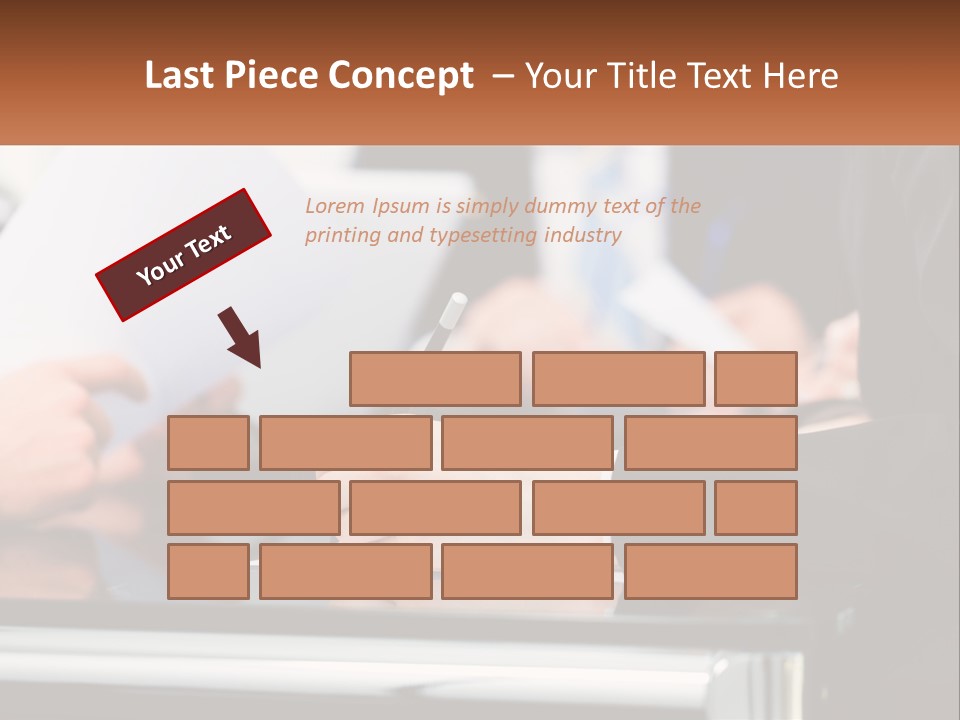 A Group Of People Writing On A Piece Of Paper PowerPoint Template