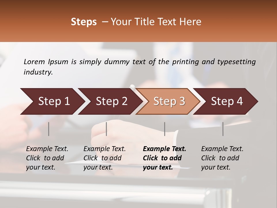 A Group Of People Writing On A Piece Of Paper PowerPoint Template