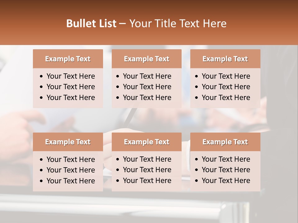 A Group Of People Writing On A Piece Of Paper PowerPoint Template