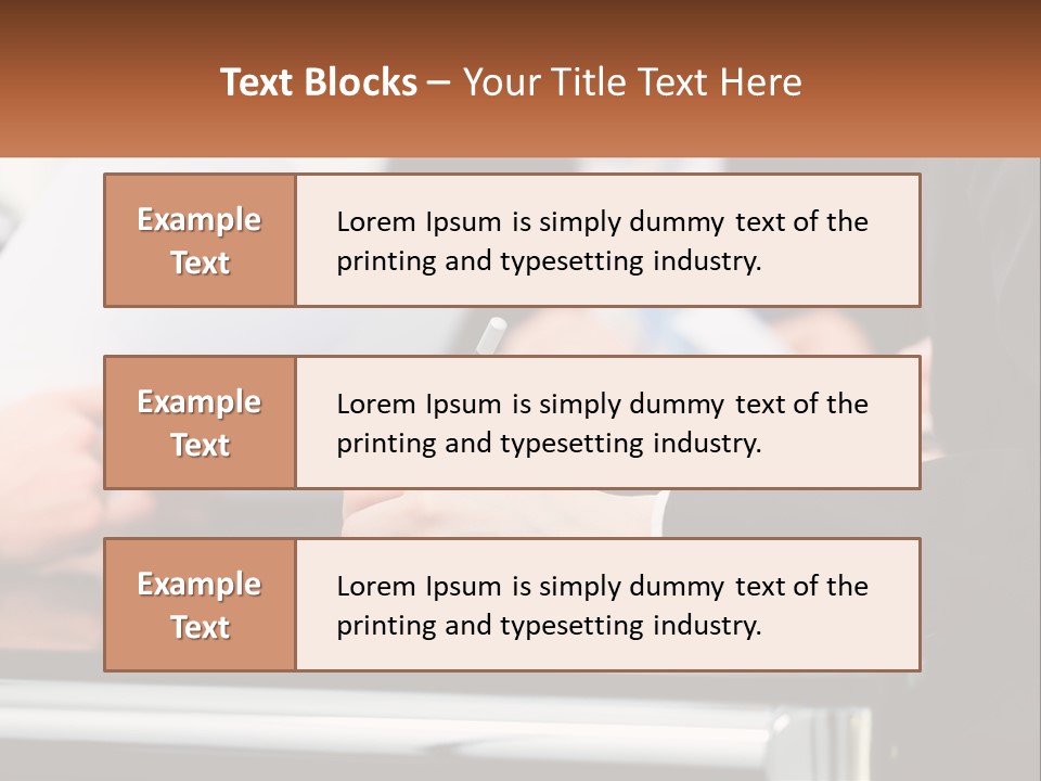 A Group Of People Writing On A Piece Of Paper PowerPoint Template