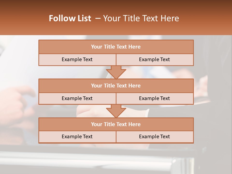 A Group Of People Writing On A Piece Of Paper PowerPoint Template