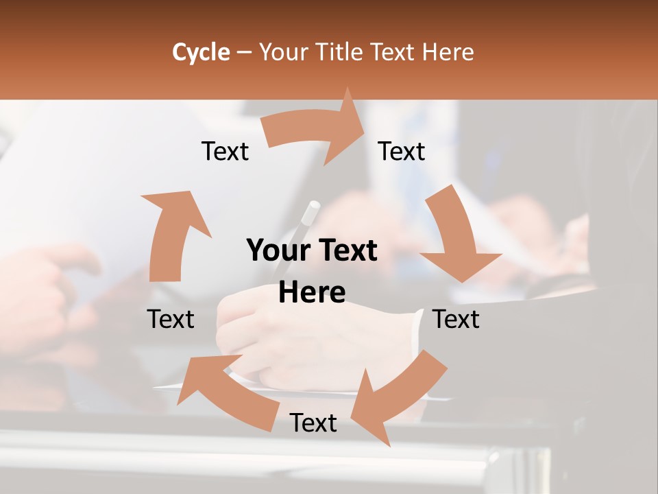 A Group Of People Writing On A Piece Of Paper PowerPoint Template