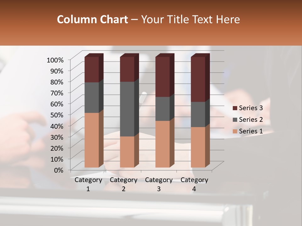 A Group Of People Writing On A Piece Of Paper PowerPoint Template