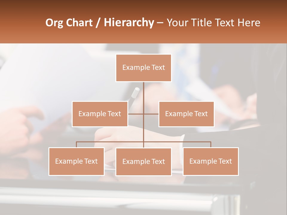 A Group Of People Writing On A Piece Of Paper PowerPoint Template