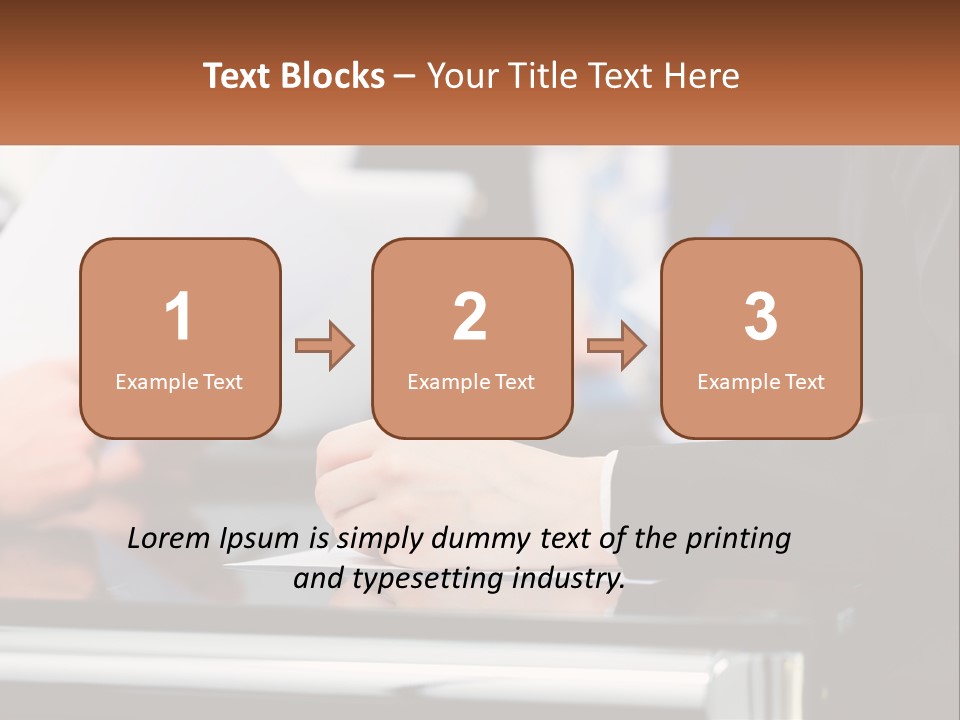 A Group Of People Writing On A Piece Of Paper PowerPoint Template