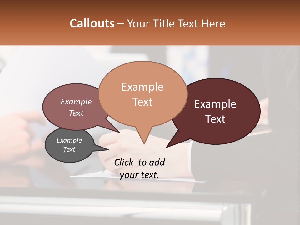 A Group Of People Writing On A Piece Of Paper PowerPoint Template