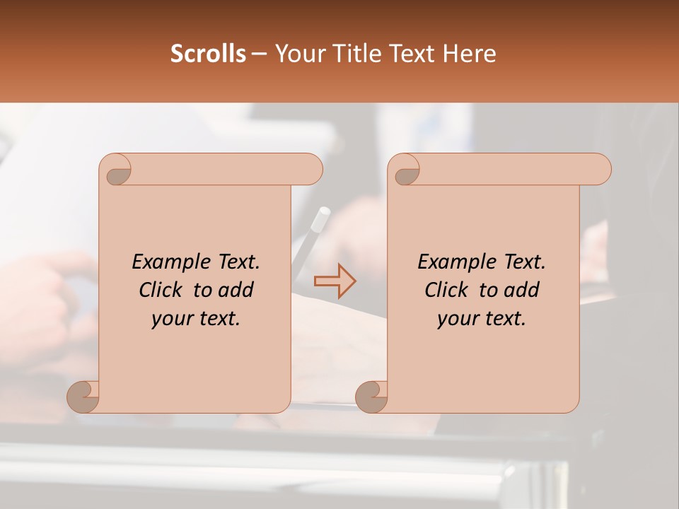 A Group Of People Writing On A Piece Of Paper PowerPoint Template