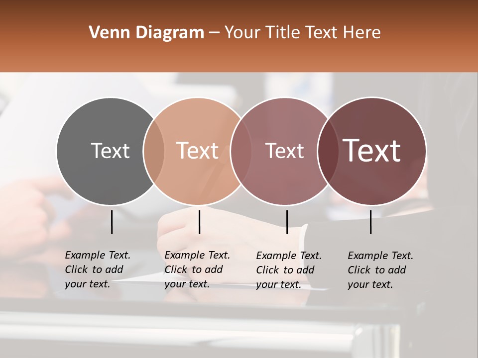 A Group Of People Writing On A Piece Of Paper PowerPoint Template