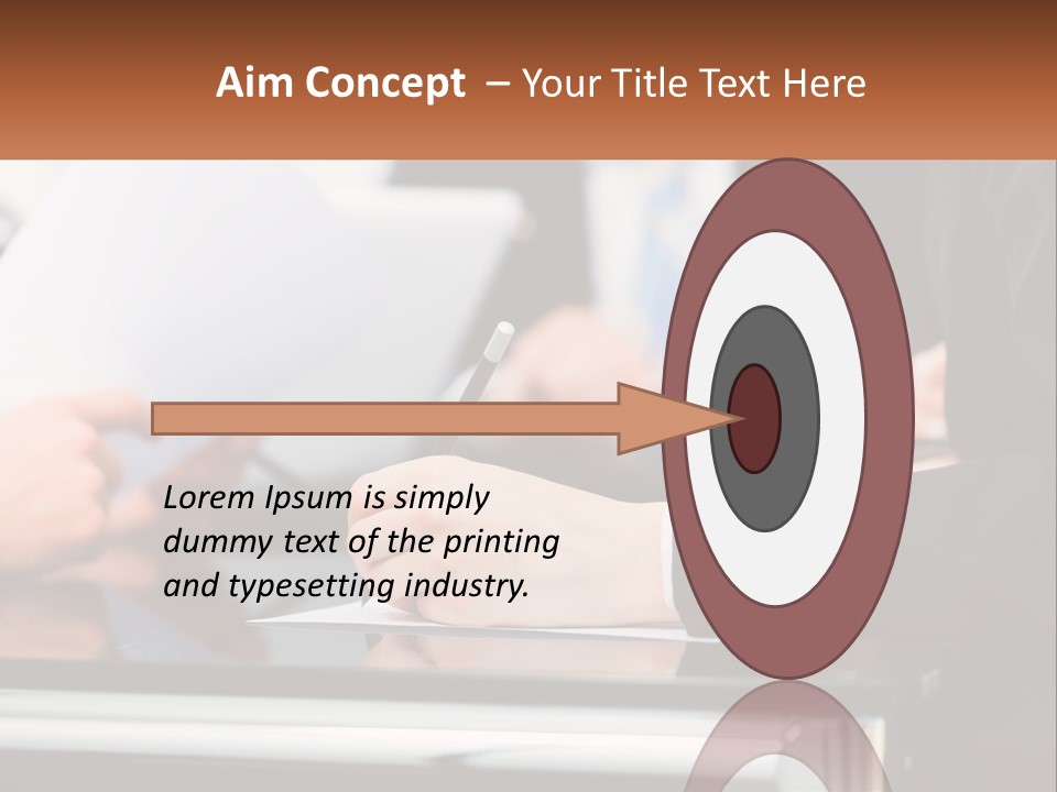 A Group Of People Writing On A Piece Of Paper PowerPoint Template