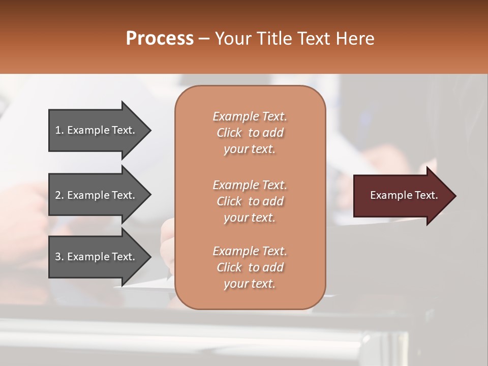 A Group Of People Writing On A Piece Of Paper PowerPoint Template