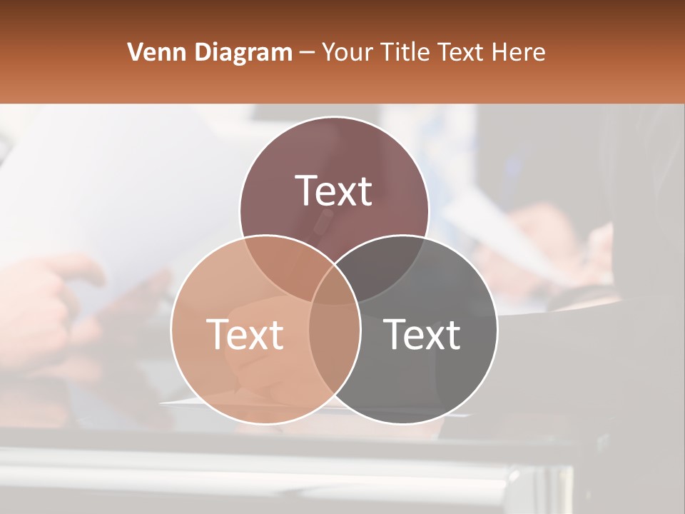 A Group Of People Writing On A Piece Of Paper PowerPoint Template