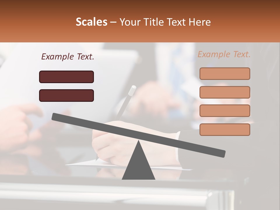 A Group Of People Writing On A Piece Of Paper PowerPoint Template