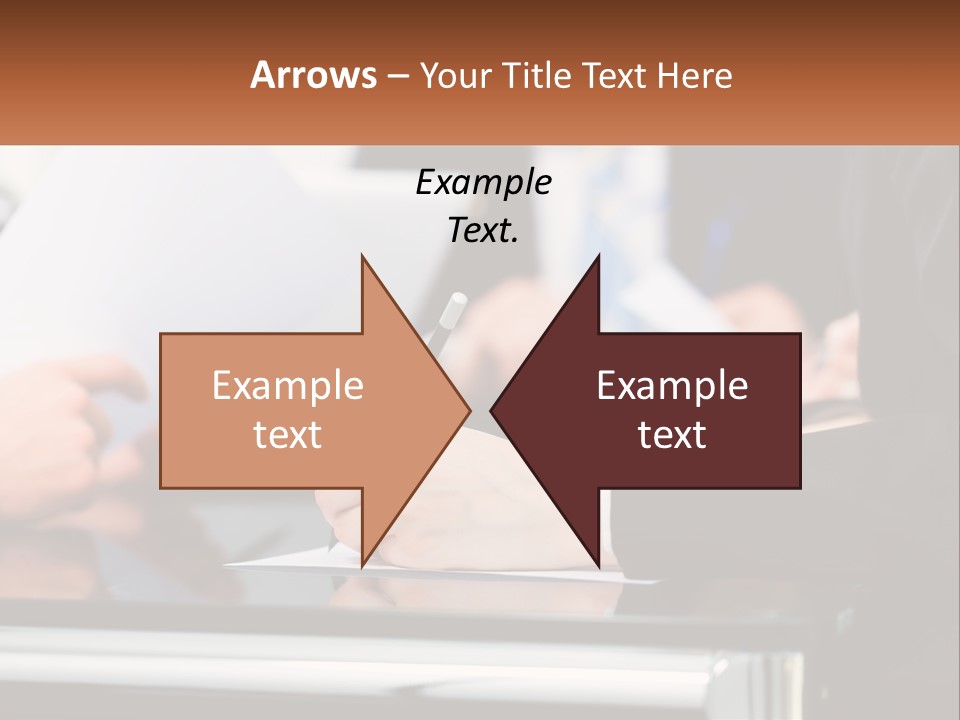 A Group Of People Writing On A Piece Of Paper PowerPoint Template
