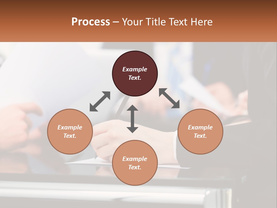 A Group Of People Writing On A Piece Of Paper PowerPoint Template