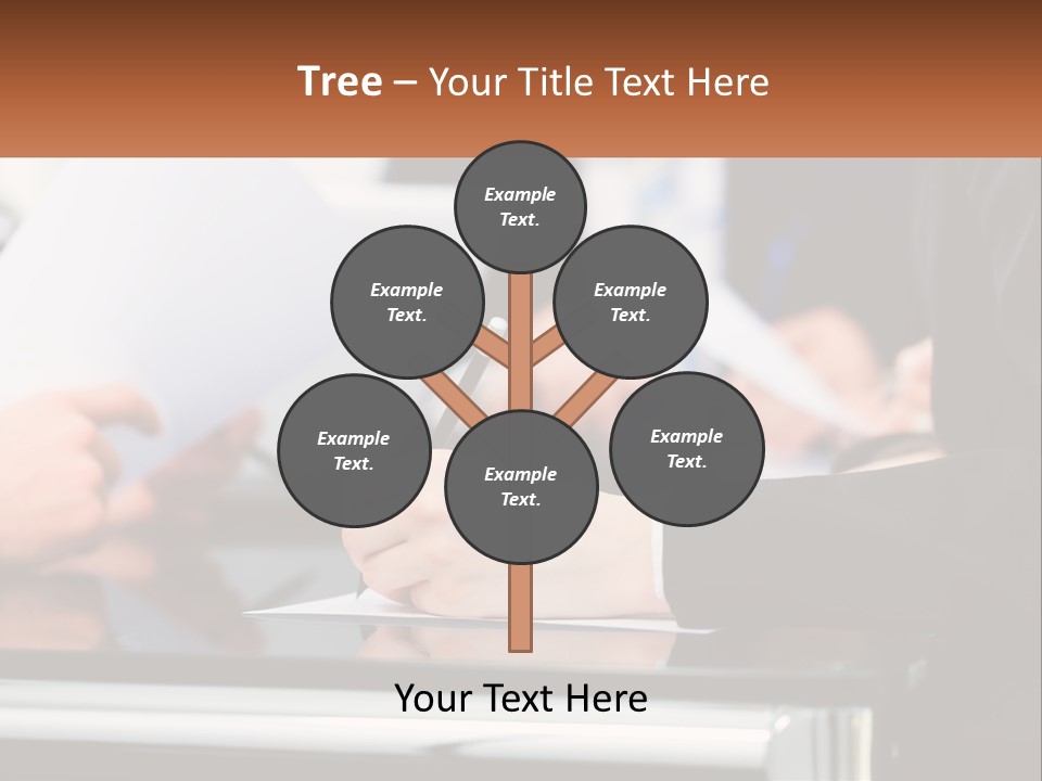 A Group Of People Writing On A Piece Of Paper PowerPoint Template