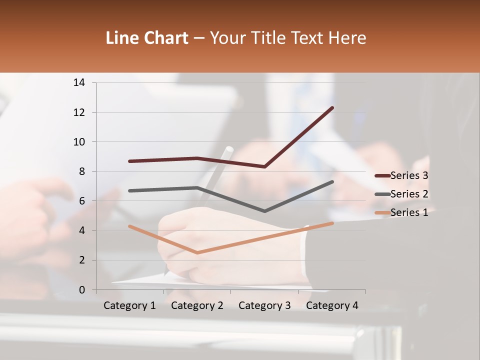 A Group Of People Writing On A Piece Of Paper PowerPoint Template