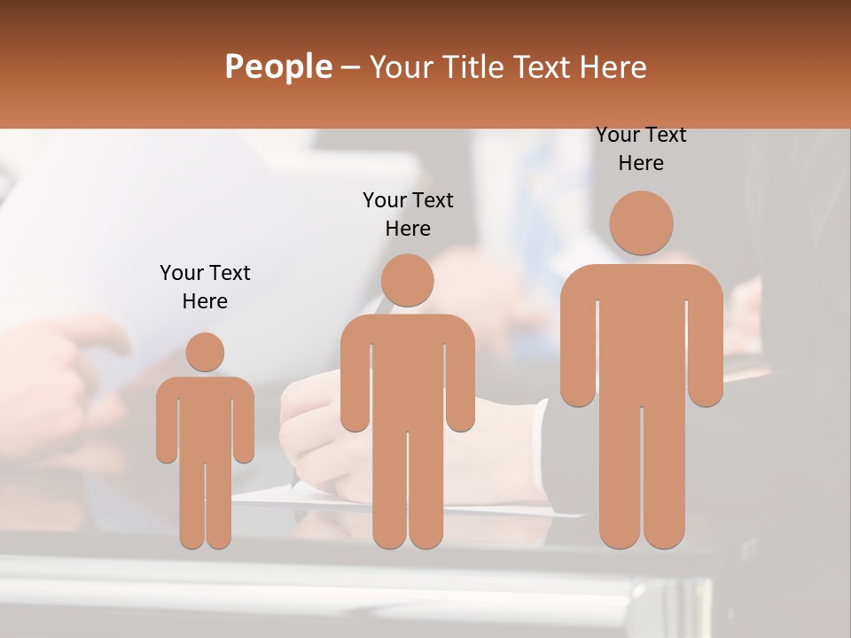 A Group Of People Writing On A Piece Of Paper PowerPoint Template