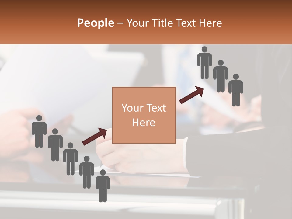A Group Of People Writing On A Piece Of Paper PowerPoint Template