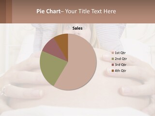 A Pregnant Woman Laying In Bed With Her Hands On Her Belly PowerPoint Template