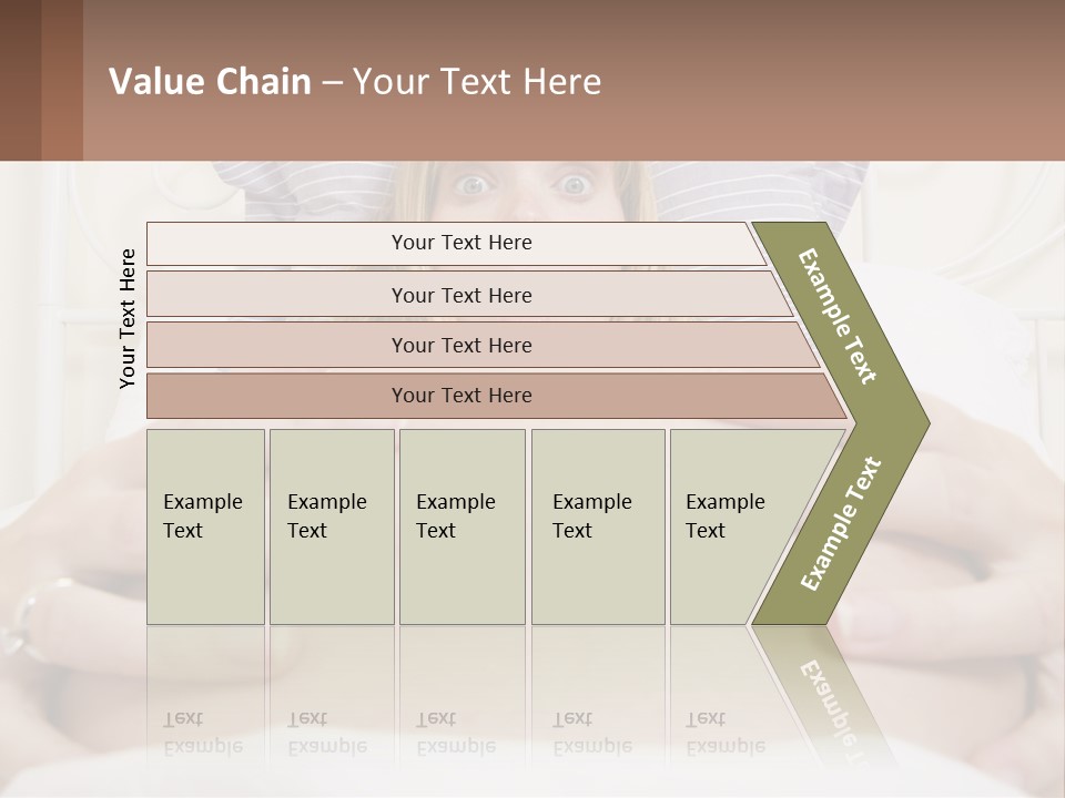 A Pregnant Woman Laying In Bed With Her Hands On Her Belly PowerPoint Template