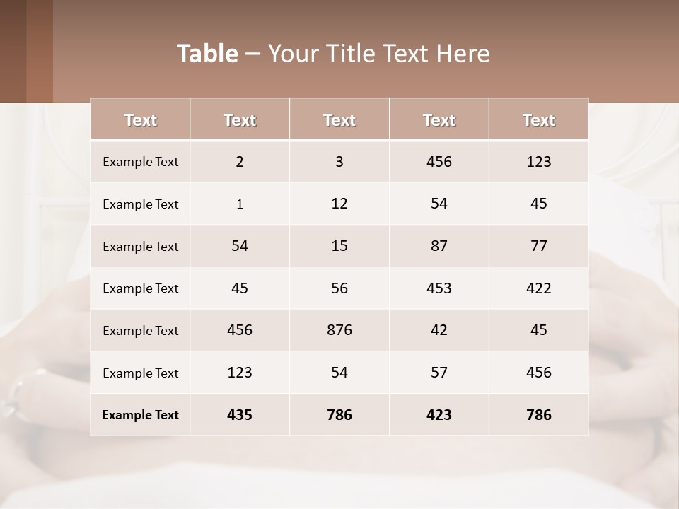 A Pregnant Woman Laying In Bed With Her Hands On Her Belly PowerPoint Template