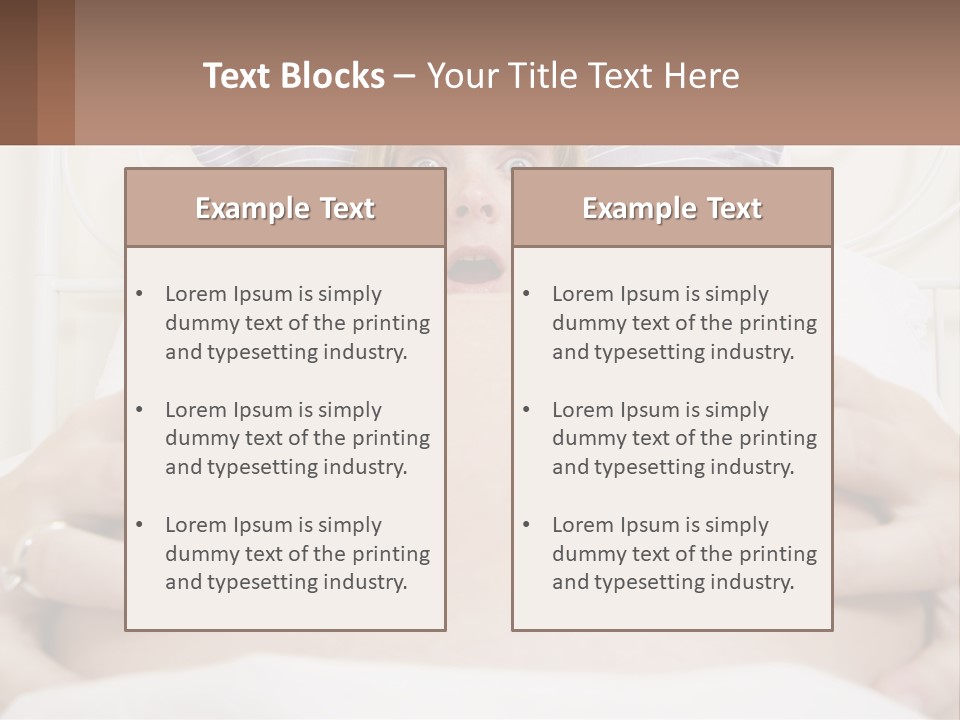 A Pregnant Woman Laying In Bed With Her Hands On Her Belly PowerPoint Template