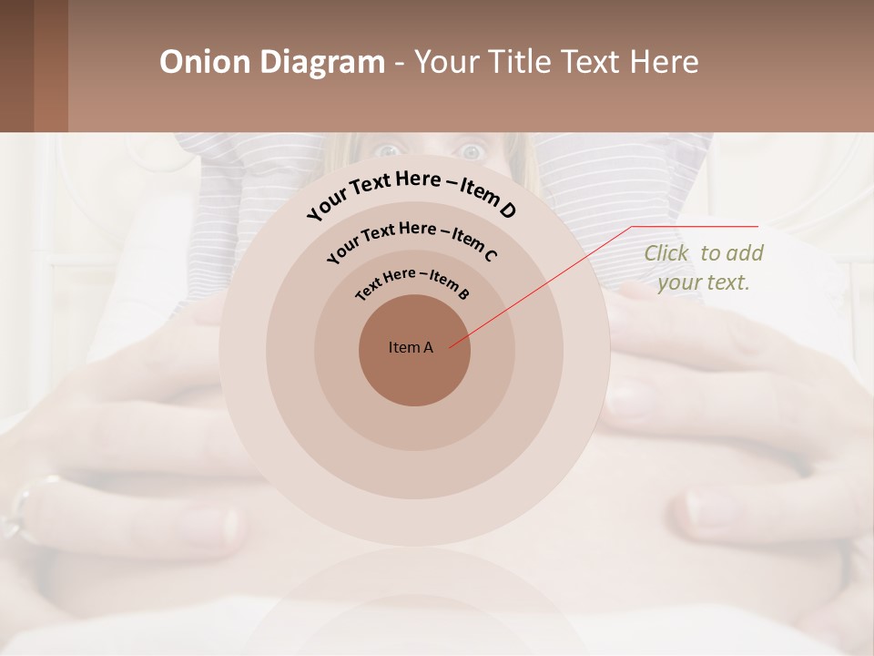 A Pregnant Woman Laying In Bed With Her Hands On Her Belly PowerPoint Template