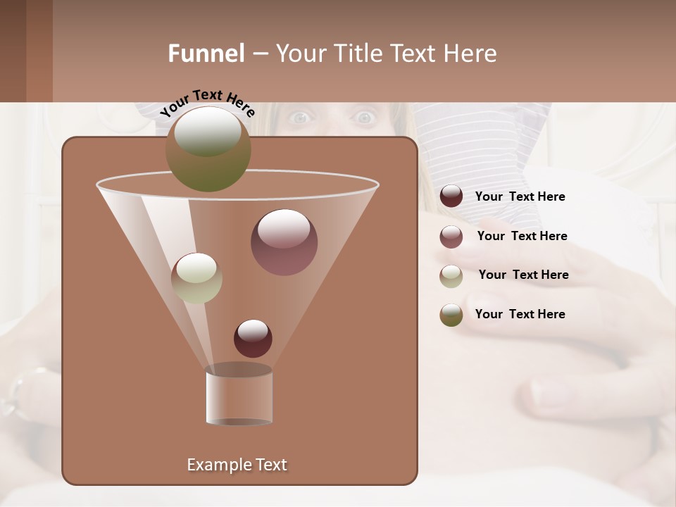 A Pregnant Woman Laying In Bed With Her Hands On Her Belly PowerPoint Template