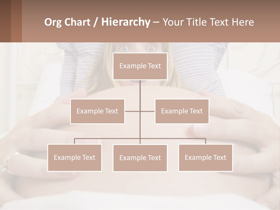 A Pregnant Woman Laying In Bed With Her Hands On Her Belly PowerPoint Template
