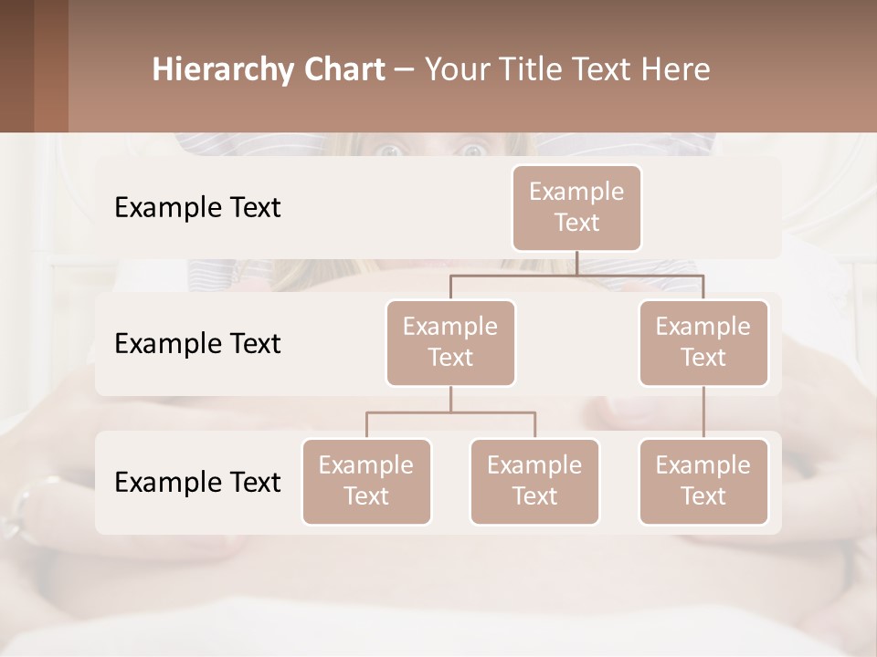 A Pregnant Woman Laying In Bed With Her Hands On Her Belly PowerPoint Template
