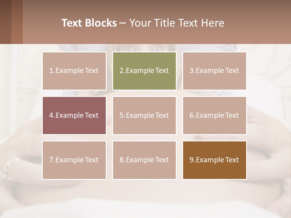 A Pregnant Woman Laying In Bed With Her Hands On Her Belly PowerPoint Template