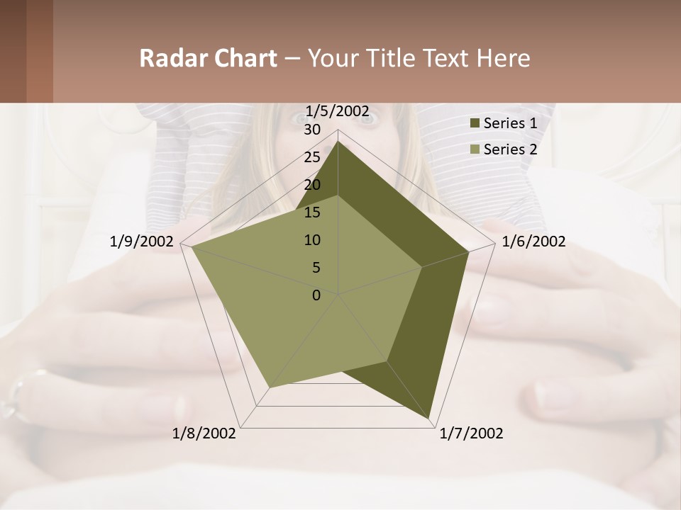 A Pregnant Woman Laying In Bed With Her Hands On Her Belly PowerPoint Template