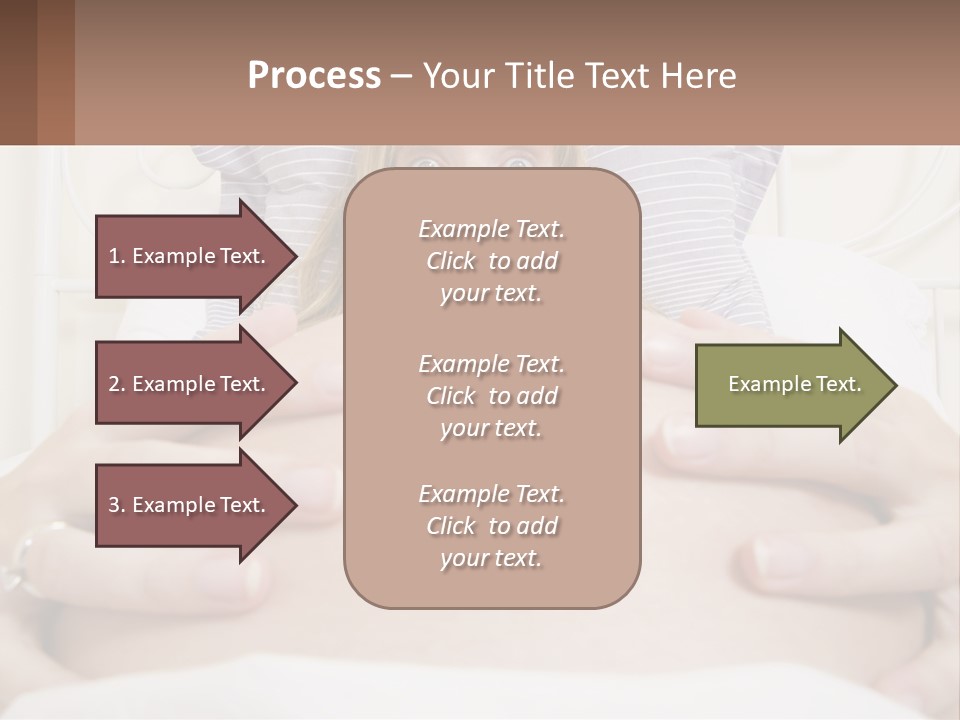 A Pregnant Woman Laying In Bed With Her Hands On Her Belly PowerPoint Template