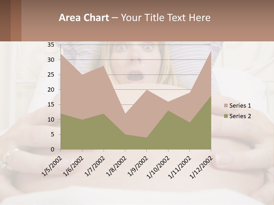 A Pregnant Woman Laying In Bed With Her Hands On Her Belly PowerPoint Template