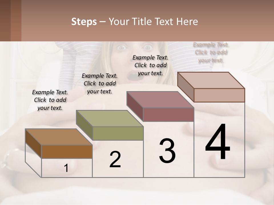 A Pregnant Woman Laying In Bed With Her Hands On Her Belly PowerPoint Template