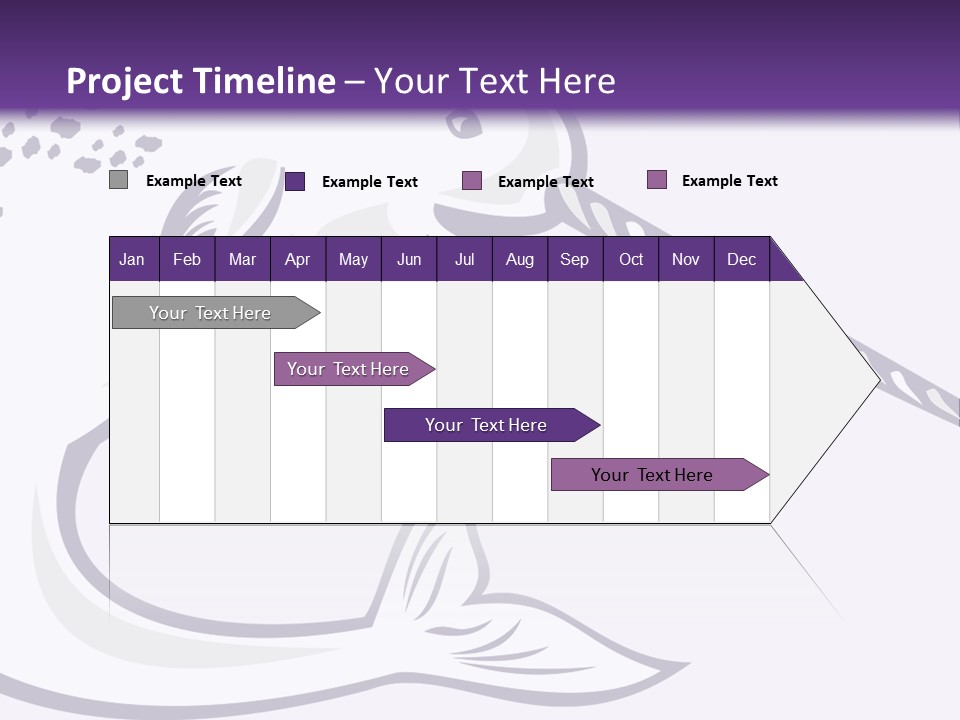 A Purple And White Fish With A Hook In It's Mouth PowerPoint Template